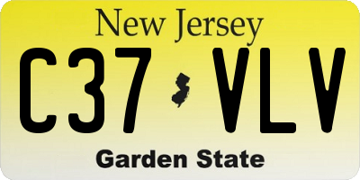 NJ license plate C37VLV