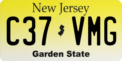NJ license plate C37VMG