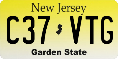 NJ license plate C37VTG