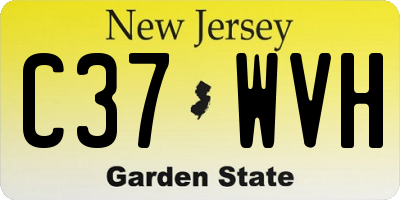 NJ license plate C37WVH
