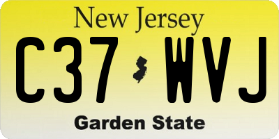 NJ license plate C37WVJ