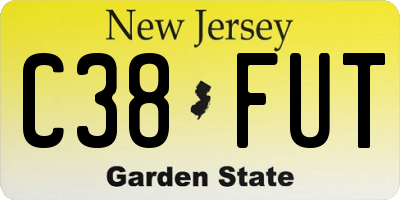 NJ license plate C38FUT