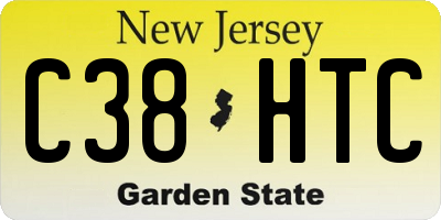 NJ license plate C38HTC