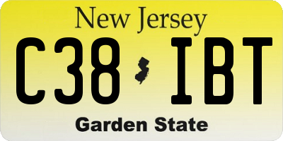 NJ license plate C38IBT
