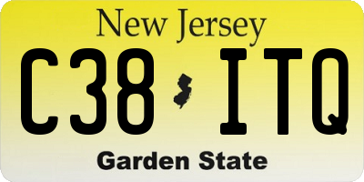 NJ license plate C38ITQ