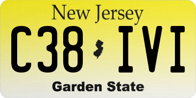NJ license plate C38IVI