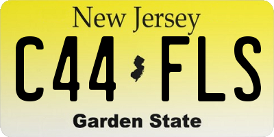 NJ license plate C44FLS
