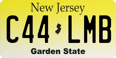 NJ license plate C44LMB