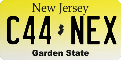NJ license plate C44NEX