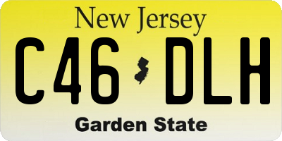 NJ license plate C46DLH