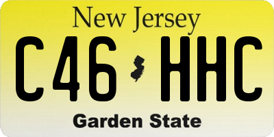 NJ license plate C46HHC