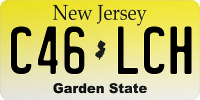 NJ license plate C46LCH