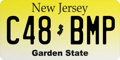 NJ license plate C48BMP