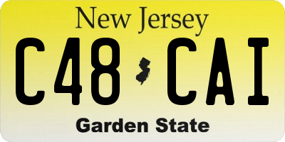 NJ license plate C48CAI