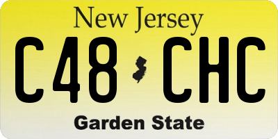 NJ license plate C48CHC