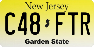 NJ license plate C48FTR