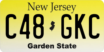 NJ license plate C48GKC