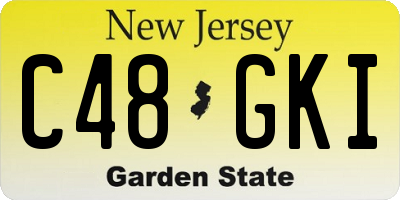 NJ license plate C48GKI