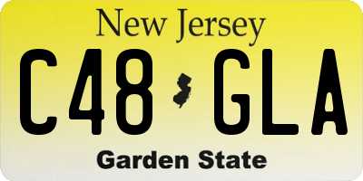 NJ license plate C48GLA