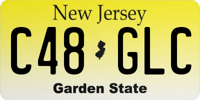 NJ license plate C48GLC