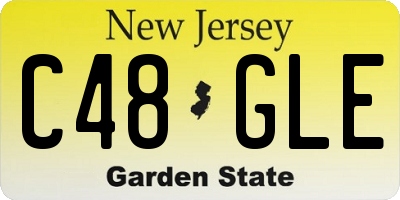 NJ license plate C48GLE