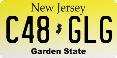 NJ license plate C48GLG