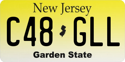 NJ license plate C48GLL