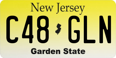 NJ license plate C48GLN