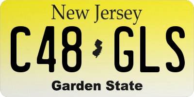NJ license plate C48GLS