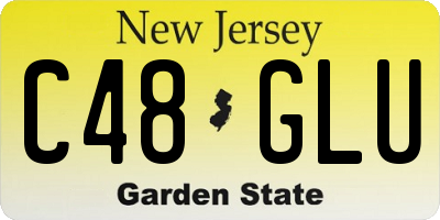 NJ license plate C48GLU