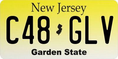 NJ license plate C48GLV
