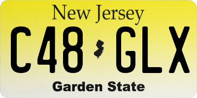 NJ license plate C48GLX