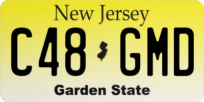 NJ license plate C48GMD