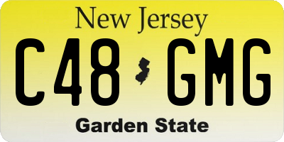 NJ license plate C48GMG