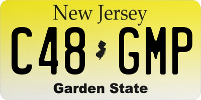 NJ license plate C48GMP