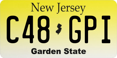 NJ license plate C48GPI