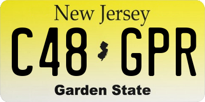 NJ license plate C48GPR
