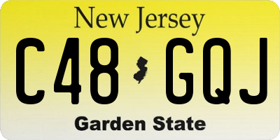 NJ license plate C48GQJ