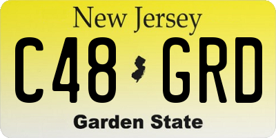 NJ license plate C48GRD