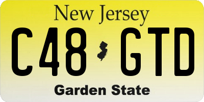 NJ license plate C48GTD