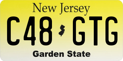 NJ license plate C48GTG