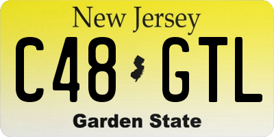 NJ license plate C48GTL