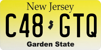 NJ license plate C48GTQ