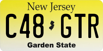 NJ license plate C48GTR