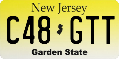 NJ license plate C48GTT