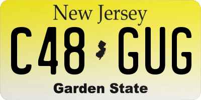 NJ license plate C48GUG