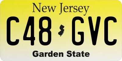 NJ license plate C48GVC