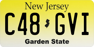 NJ license plate C48GVI