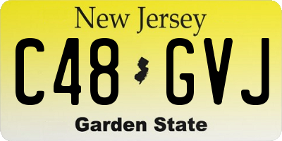 NJ license plate C48GVJ
