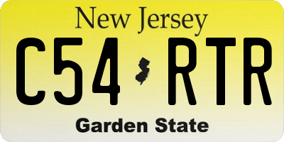 NJ license plate C54RTR